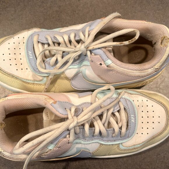 Nike Woman's 8.5 2020 Air Force 1 Shadow 'Pastel' CI0919-106****** - Picture 3 of 7